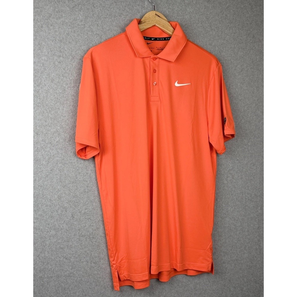 Title: Nike Golf Dri-FIT UV Polo Shirt Men Medium Ora nge NWT (read desc)